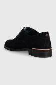 Замшеві туфлі Tommy Hilfiger CORE RWB HILFIGER SUEDE SHOE чоловічі колір синій FM0FM04868
