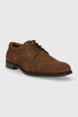 Замшеві туфлі Tommy Hilfiger CASUAL HILFIGER SUEDE SHOE чоловічі колір коричневий FM0FM05039 Замшеві туфлі Tommy Hilfiger CASUAL HILFIGER SUEDE SHOE чоловічі колір коричневий FM0FM05039