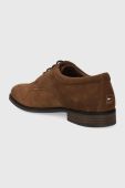 Замшеві туфлі Tommy Hilfiger CASUAL HILFIGER SUEDE SHOE чоловічі колір коричневий FM0FM05039 Замшеві туфлі Tommy Hilfiger CASUAL HILFIGER SUEDE SHOE чоловічі колір коричневий FM0FM05039