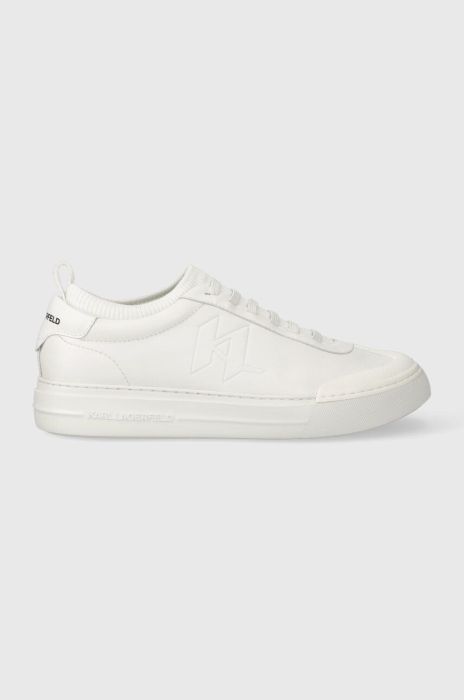 Шкіряні кросівки Karl Lagerfeld T/KAP KC колір білий KL51423 Шкіряні кросівки Karl Lagerfeld T/KAP KC колір білий KL51423