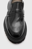 Шкіряні туфлі AllSaints Vinni чоловічі колір чорний MF534Z Шкіряні туфлі AllSaints Vinni чоловічі колір чорний MF534Z