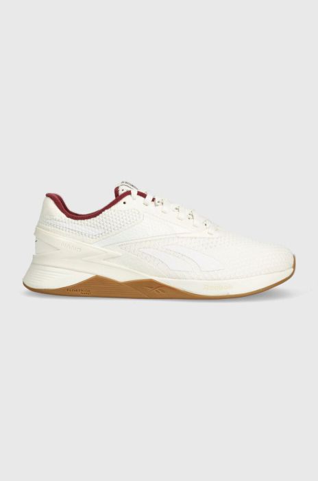 Кросівки для тренувань Reebok Nano X3 Varsity колір бежевий (3692307) Кросівки для тренувань Reebok Nano X3 Varsity колір бежевий (3692307)