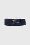 Шкіряний ремінь Tommy Hilfiger жіночий колір синій (3274341) Шкіряний ремінь Tommy Hilfiger жіночий колір синій (3274341)