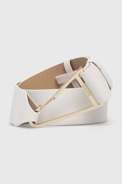 Шкіряний ремінь Patrizia Pepe жіночий колір білий (3376838) Шкіряний ремінь Patrizia Pepe жіночий колір білий (3376838)
