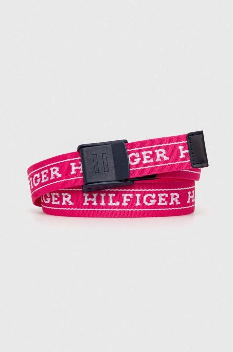 Дитячий ремінь Tommy Hilfiger колір рожевий Дитячий ремінь Tommy Hilfiger колір рожевий