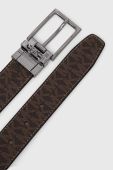 Двосторонній ремінь Michael Kors чоловічий колір коричневий Двосторонній ремінь Michael Kors чоловічий колір коричневий
