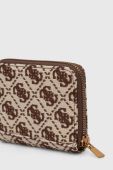 Гаманець і шарф Guess колір коричневий Гаманець і шарф Guess колір коричневий
