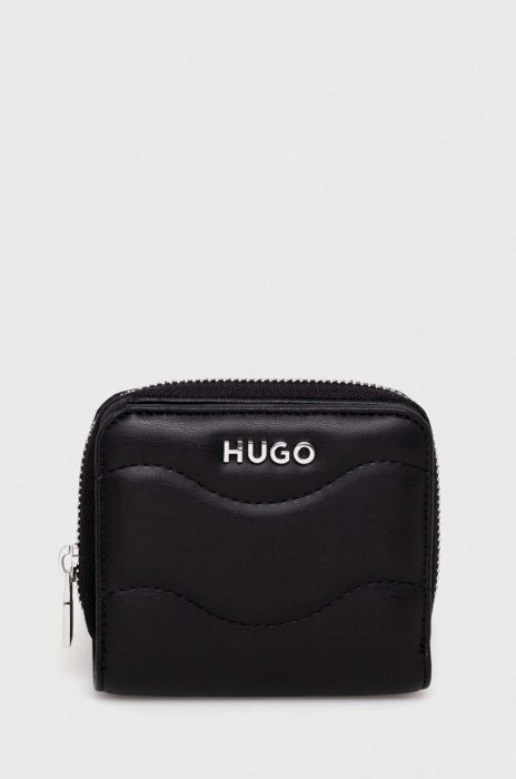 Гаманець HUGO жіночий колір чорний (3379526)