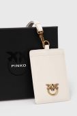 Шкіряний чохол на банківські карти Pinko колір білий (3430431)