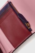 Шкіряний гаманець Pinko жіночий колір бордовий (3425384)