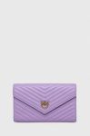 Шкіряний гаманець Pinko жіночий колір фіолетовий (3425387)