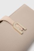 Шкіряний гаманець Furla жіночий колір бежевий (3293995)