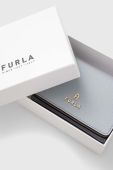 Шкіряний гаманець Furla Camelia жіночий колір сірий