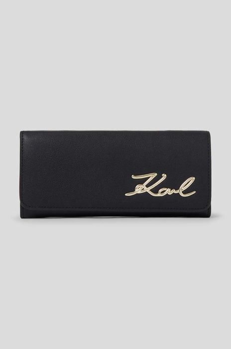 Гаманець Karl Lagerfeld жіночий колір чорний (3351644)