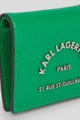 Гаманець Karl Lagerfeld жіночий колір зелений (3348679)