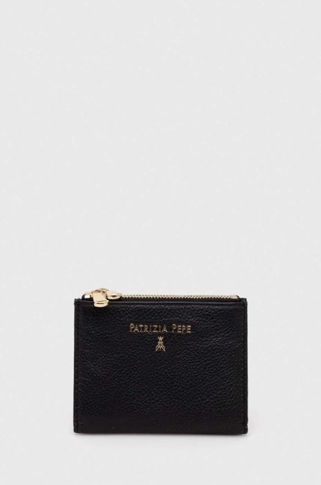 Шкіряний гаманець Patrizia Pepe жіночий колір чорний (3379527)