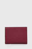 Шкіряний гаманець Coccinelle жіночий колір бордовий (3605962)