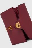 Шкіряний гаманець Coccinelle жіночий колір бордовий (3605962)