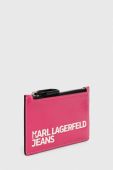 Гаманець Karl Lagerfeld Jeans жіночий колір рожевий (3538232)