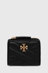 Шкіряний гаманець Tory Burch жіночий колір чорний (3459245)