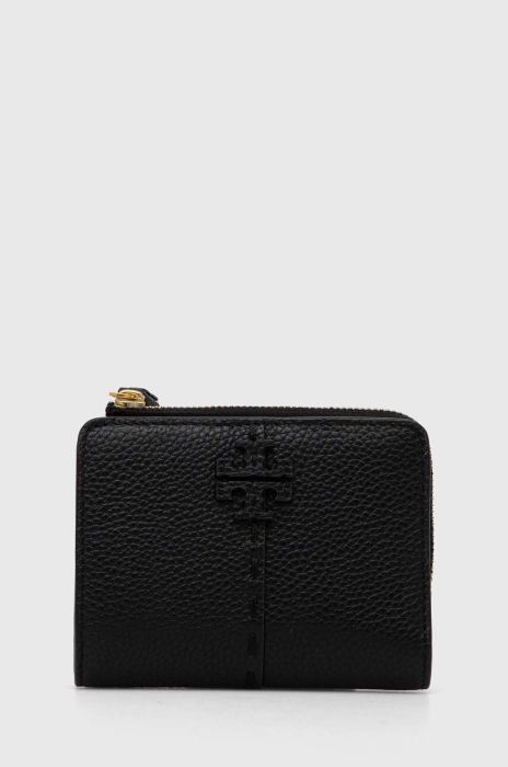 Шкіряний гаманець Tory Burch жіночий колір чорний (3542038) Шкіряний гаманець Tory Burch жіночий колір чорний (3542038)
