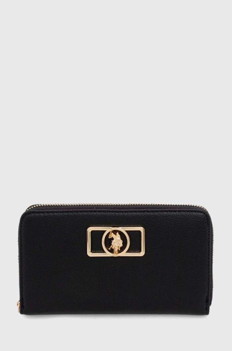Гаманець U.S. Polo Assn. жіночий колір чорний (3683784)