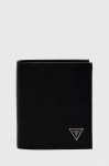 Шкіряний гаманець Guess чоловічий колір чорний (3618353)