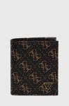 Шкіряний гаманець Guess чоловічий колір коричневий (3618359)