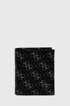 Шкіряний гаманець Guess чоловічий колір чорний (3618360)