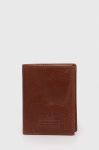 Шкіряний гаманець Pepe Jeans Archie чоловічий колір коричневий Шкіряний гаманець Pepe Jeans Archie чоловічий колір коричневий