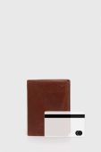 Шкіряний гаманець Pepe Jeans Archie чоловічий колір коричневий