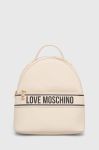 Рюкзак Love Moschino жіночий колір бежевий малий з принтом