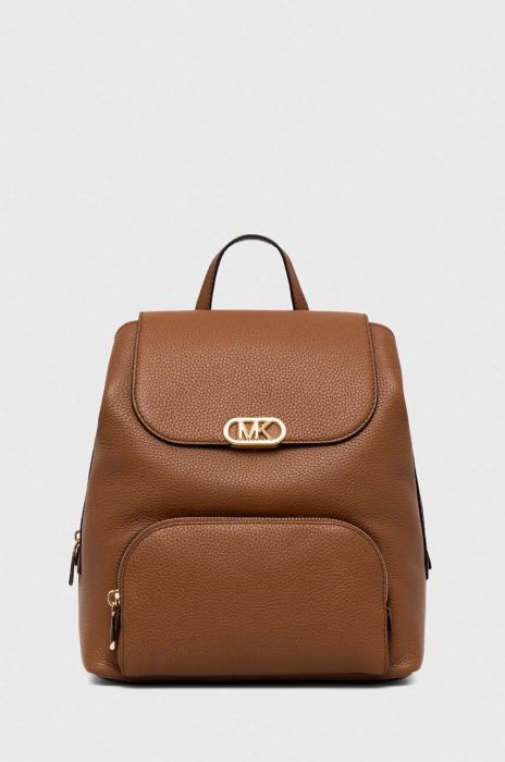 Шкіряний рюкзак MICHAEL Michael Kors жіночий колір коричневий малий однотонний (3459247) Шкіряний рюкзак MICHAEL Michael Kors жіночий колір коричневий малий однотонний (3459247)