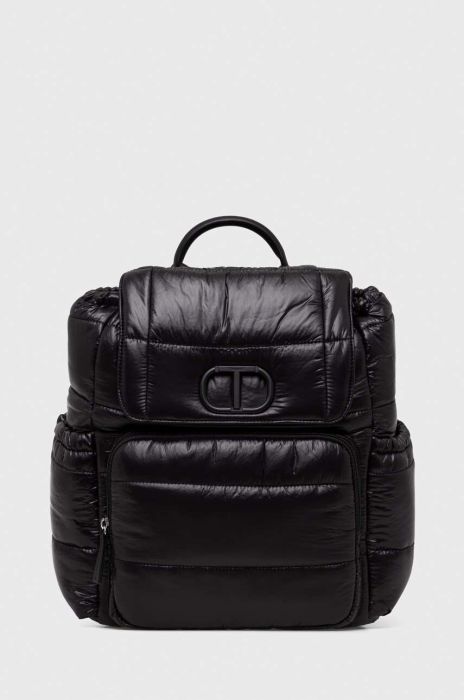 Рюкзак Twinset жіночий колір чорний великий однотонний (3578200) Рюкзак Twinset жіночий колір чорний великий однотонний (3578200)