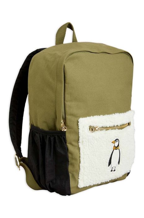 Дитячий рюкзак Mini Rodini колір зелений великий з аплікацією Дитячий рюкзак Mini Rodini колір зелений великий з аплікацією