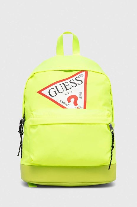 Дитячий рюкзак Guess колір жовтий великий з принтом Дитячий рюкзак Guess колір жовтий великий з принтом