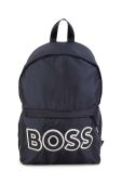 Дитячий рюкзак BOSS колір синій великий з принтом Дитячий рюкзак BOSS колір синій великий з принтом