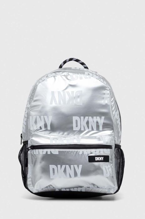 Дитячий рюкзак Dkny колір сірий малий з аплікацією Дитячий рюкзак Dkny колір сірий малий з аплікацією