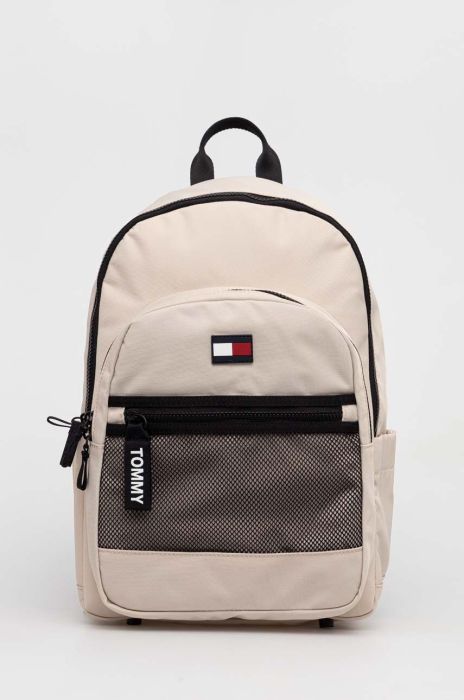 Дитячий рюкзак Tommy Hilfiger колір бежевий малий візерунок Дитячий рюкзак Tommy Hilfiger колір бежевий малий візерунок