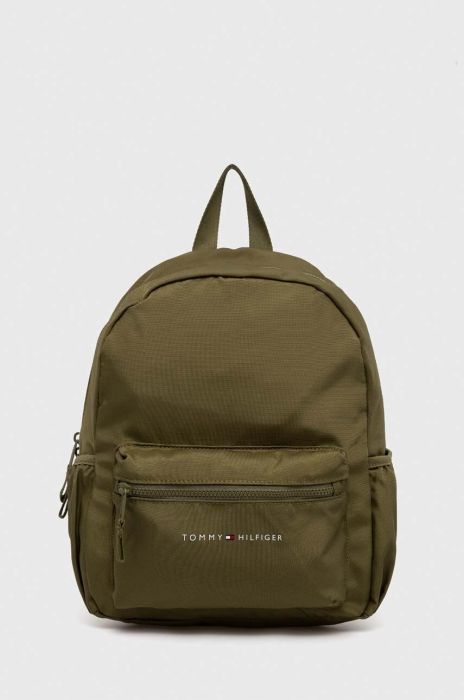 Дитячий рюкзак Tommy Hilfiger колір зелений малий однотонний Дитячий рюкзак Tommy Hilfiger колір зелений малий однотонний