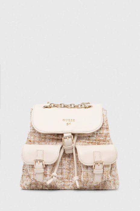 Дитячий рюкзак Guess колір бежевий малий візерунок (3591524) Дитячий рюкзак Guess колір бежевий малий візерунок (3591524)