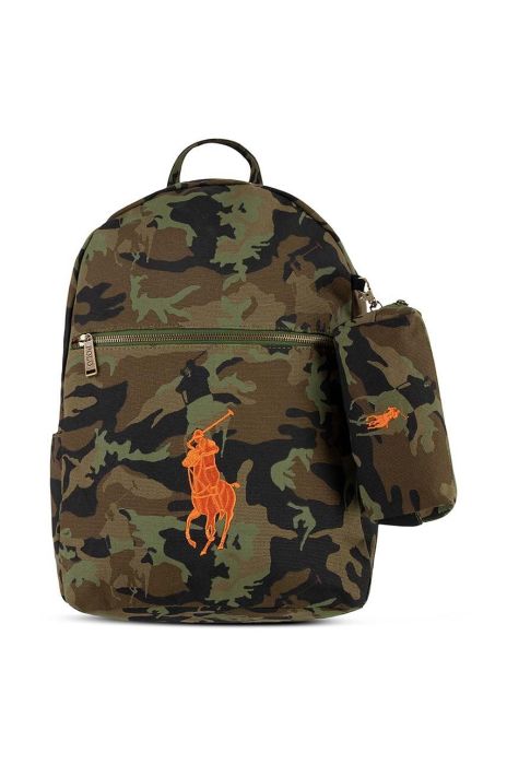 Дитячий рюкзак Polo Ralph Lauren колір зелений малий однотонний Дитячий рюкзак Polo Ralph Lauren колір зелений малий однотонний
