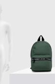 Рюкзак Tommy Jeans чоловічий колір зелений великий з принтом (3253714)