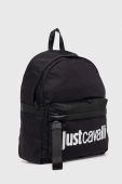 Рюкзак Just Cavalli чоловічий колір чорний великий з аплікацією Рюкзак Just Cavalli чоловічий колір чорний великий з аплікацією