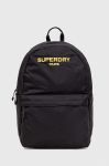 Рюкзак Superdry колір чорний великий з аплікацією (3674121)