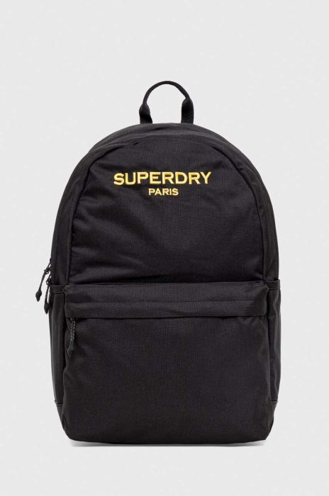 Рюкзак Superdry колір чорний великий з аплікацією (3674121) Рюкзак Superdry колір чорний великий з аплікацією (3674121)