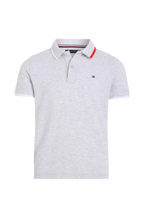 Дитяче бавовняне поло Tommy Hilfiger колір сірий однотонний (3529061) Дитяче бавовняне поло Tommy Hilfiger колір сірий однотонний (3529061)