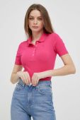 Поло Tommy Hilfiger жіноче колір рожевий Поло Tommy Hilfiger жіноче колір рожевий
