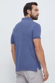 Поло Tommy Hilfiger чоловічий однотонний колір блакитний (3677474)