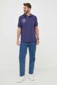 Бавовняне поло Polo Ralph Lauren колір синій однотонний (3274435)
